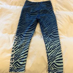 Peloton Miami Fitwear zebra capris